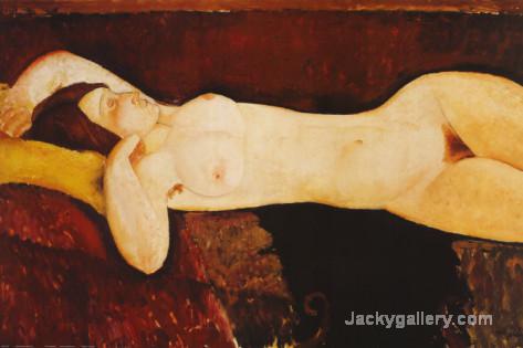 Nude Woman Reclining by Amedeo Modigliani paintings reproduction - Click Image to Close